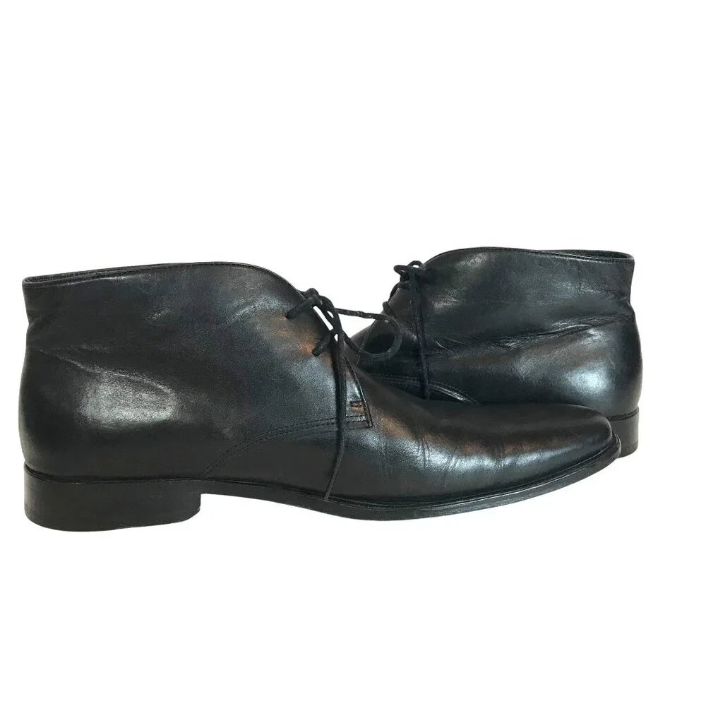 Gordon Rush Black Leather Chukka Boots Mens 11.5 Durable & Stylish Design